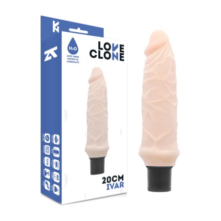 self-lubricating realistic vibrator ivar 20cm ø3,7cm