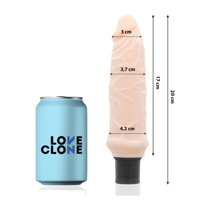 LOVECLONE Self-lubricating realistic vibrator IVAR 20CM