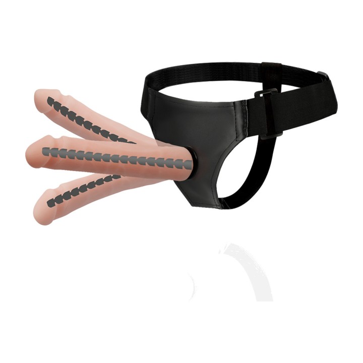 HARNESS ATTRACTION Harnais strap-on avec gode articulé