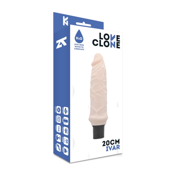 LOVECLONE Self-lubricating realistic vibrator IVAR 20CM