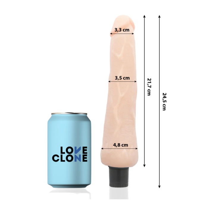 LOVECLONE Self-lubricating realistic vibrator RAGNAR-24,5CM