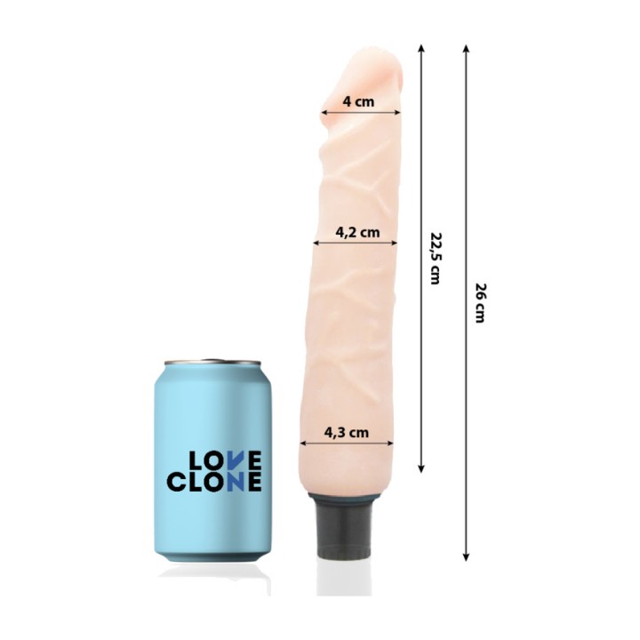 LOVECLONE Self-lubricating realistic vibrator JANSEN-26CM