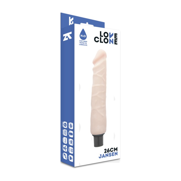 LOVECLONE Self-lubricating realistic vibrator JANSEN-26CM