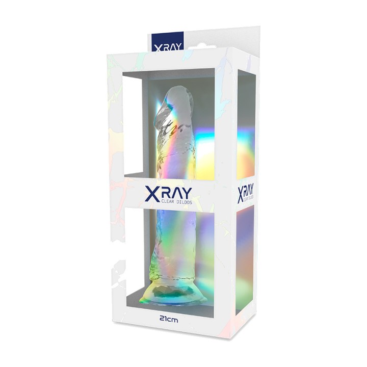 X RAY Gode réaliste CLEAR 21CM Ø4CM D-224109