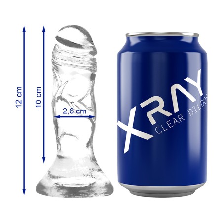 gode réaliste clear 12cm ø2,6cm