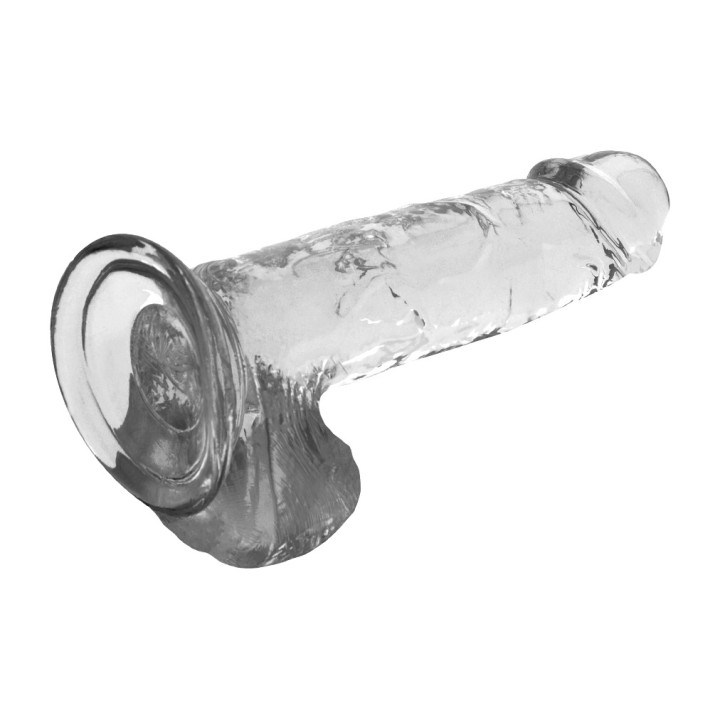 X RAY Dildo realístic amb testicles CLEAR 20CM Ø4,5CM
