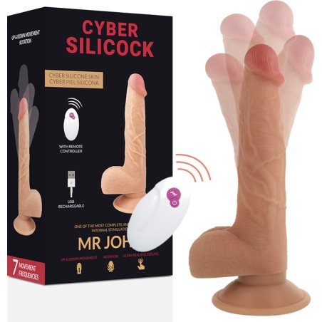 vibratore realistico con telecomando mr john 23,88cm ø4,3cm