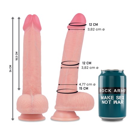 realistic liquid silicone dildo kingcobra-24cm ø4,77cm