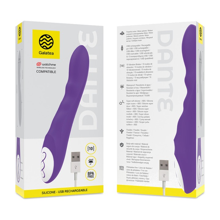 GALATEA Remote control vibrator DANTE-WATCHME D-218515