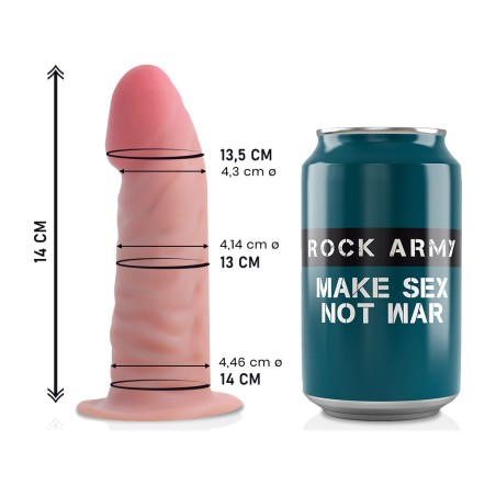 realistic double density dildo tiger 14cm ø4,46cm