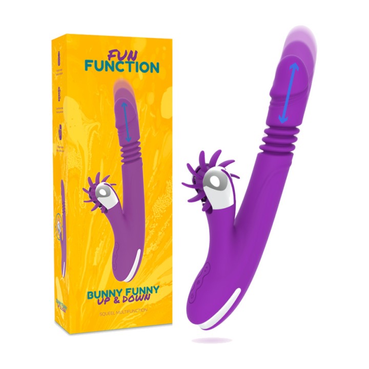 FUN FUNCTION Wibrator z karkociemkiem ruchem w górę i dół