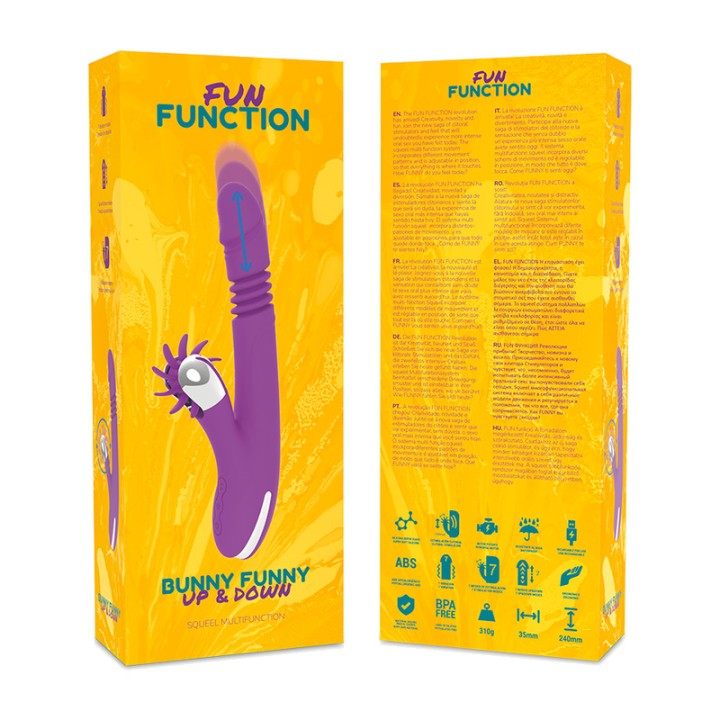 FUN FUNCTION Rabbit vibrator with up and down motion BUNNY