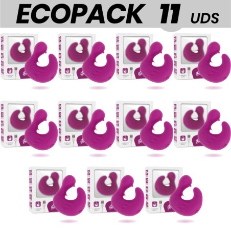 lot de 11 stimulateurs digitaux rechargeables en silicone ecopack
