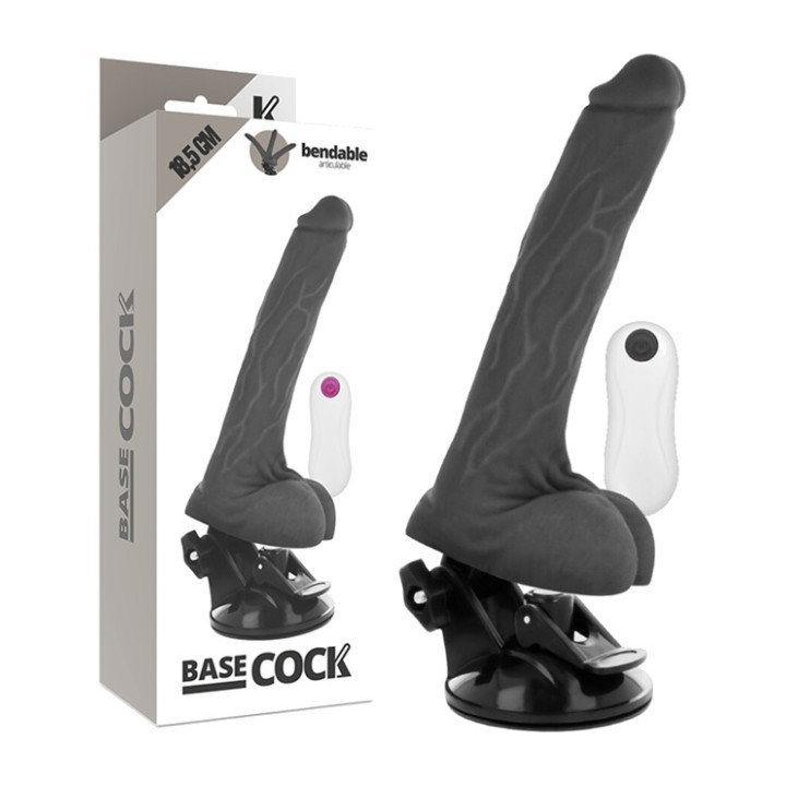 BASECOCK Articulated realistic vibrator with remote control