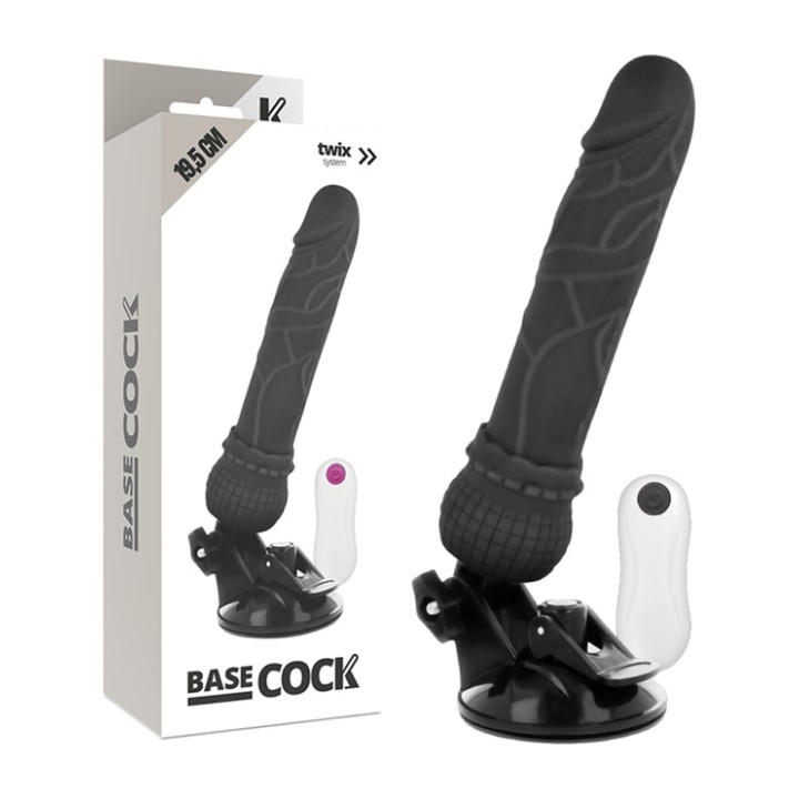 BASECOCK Vibromasseur réaliste avec télécommande blanche