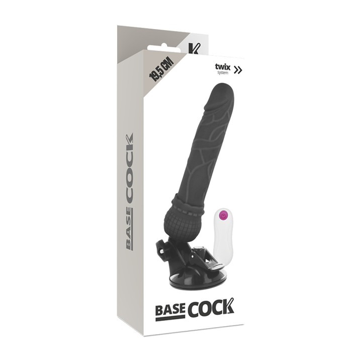 BASECOCK Vibromasseur réaliste avec télécommande blanche