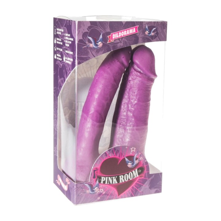 PINK ROOM Valószínűtlen dupla dildo ARTHUS-17CM/15,5CM