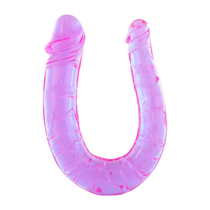 SEVEN CREATIONS Penis with two flexible jelly heads D-221975