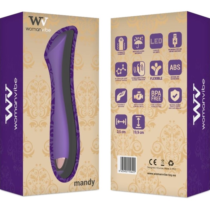 WOMANVIBE Rechargeable silicone vibrator for the K-spot