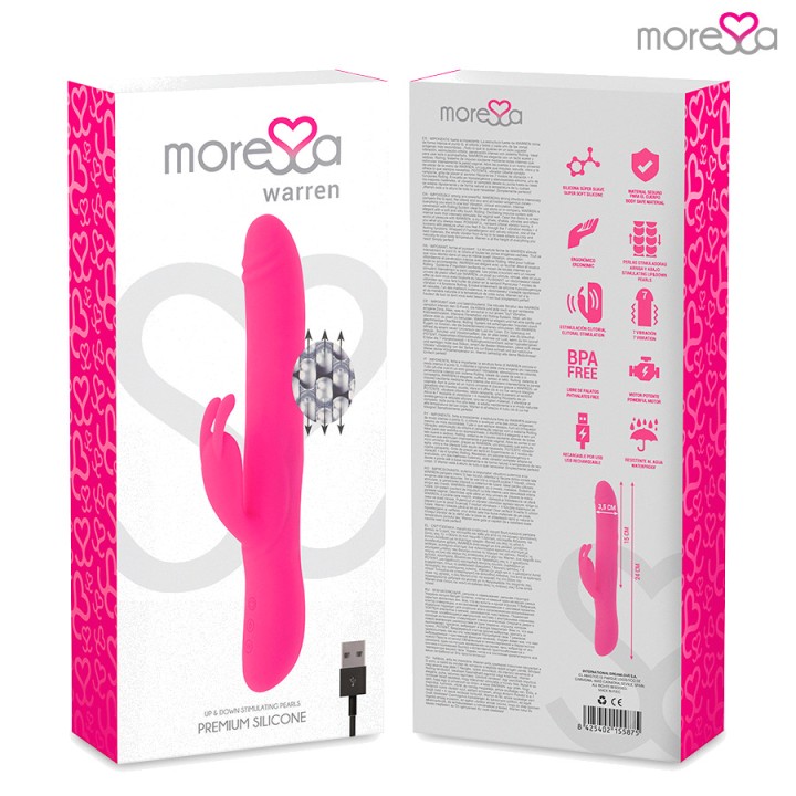 MORESSA Rechargeable premium silicone vibrator with
