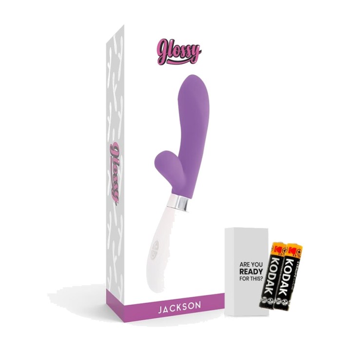 GLOSSY Vibrátor s králíkem JACKSON D-221102VAR