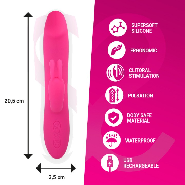 MORESSA Rechargeable vibrator with up-and-down movement