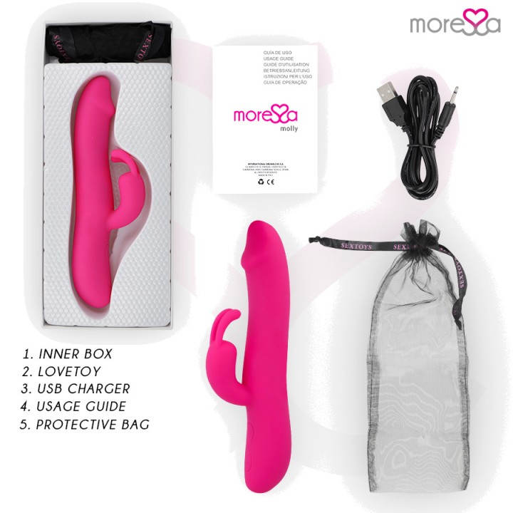 MORESSA Rechargeable vibrator with up-and-down movement