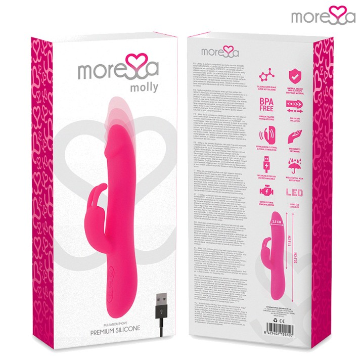 MORESSA Vibratore ricaricabile con movimento su e giù