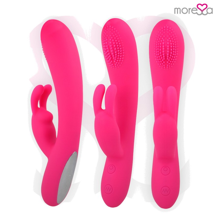 MORESSA Wiederaufladbarer Vaginalvibrator mit Kitzel-Effekt
