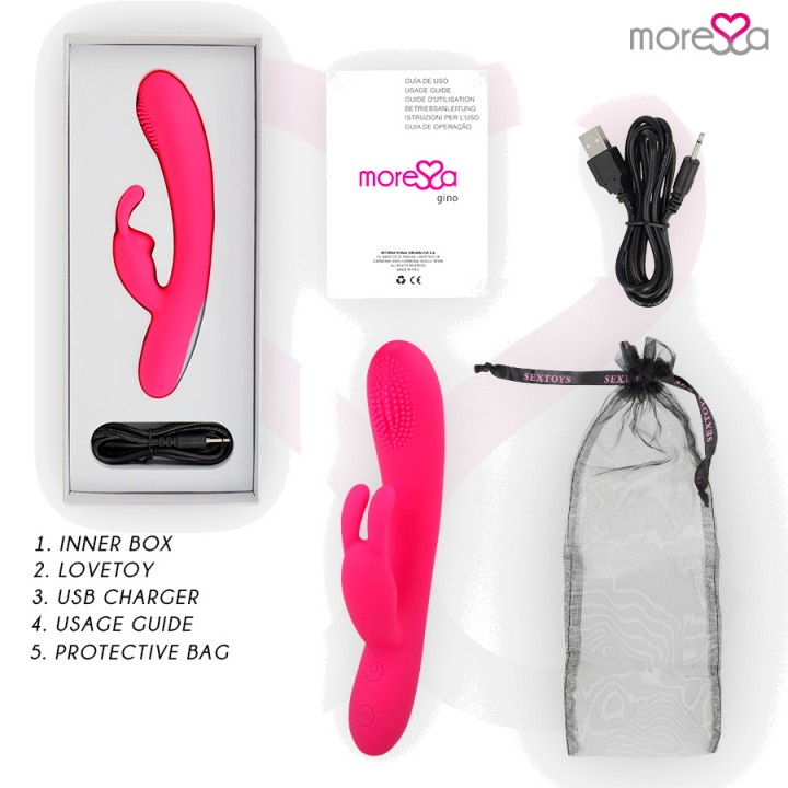 MORESSA Vibratore vaginale ricaricabile con effetto