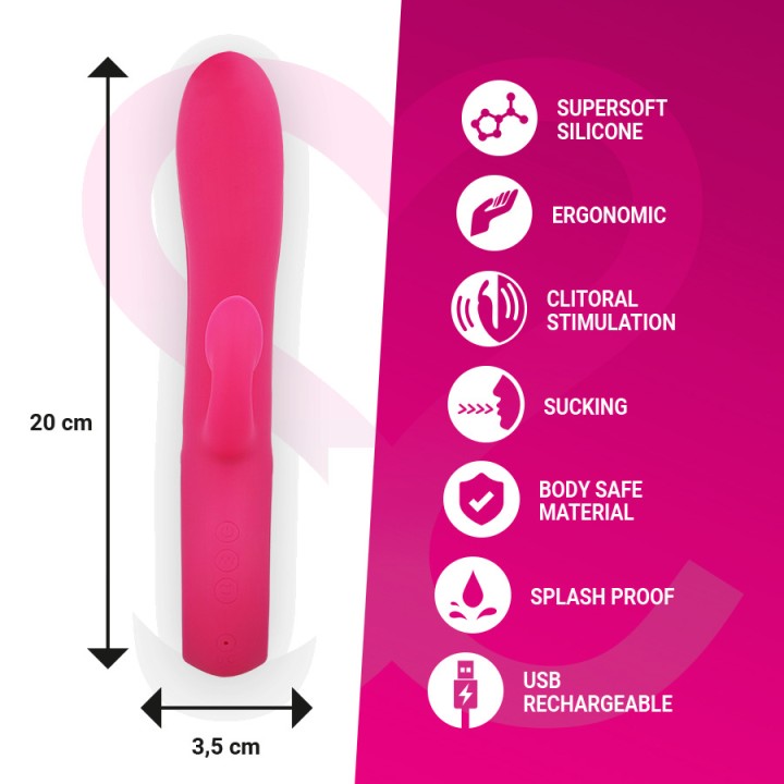 MORESSA Succionador de clítoris con vibración recargable