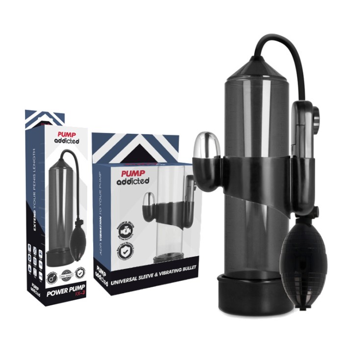 PUMP ADDICTED Erektionspumpe mit Vibrator RX3 D-220982VAR