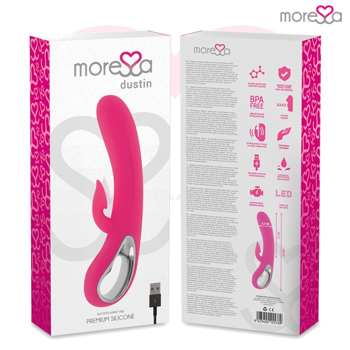 MORESSA Rechargeable clitoral suction stimulator with