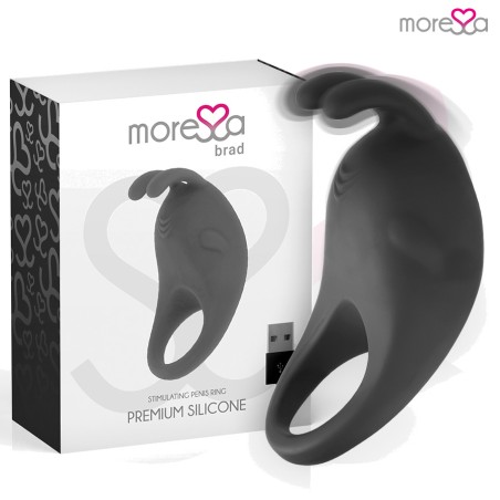 anneau vibrant pour pénis en silicone rechargeable brad