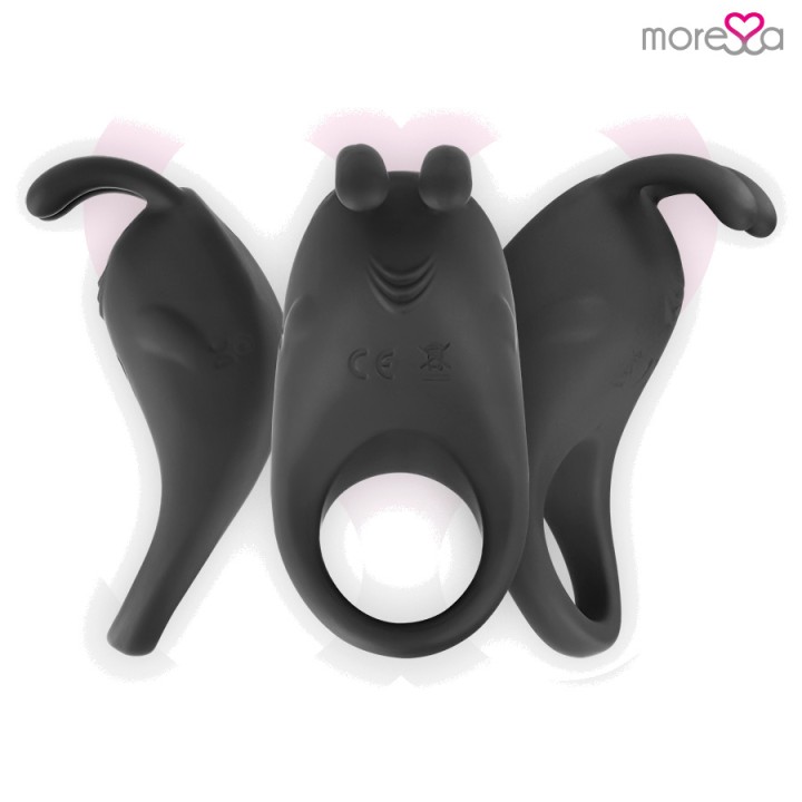 MORESSA Anillo vibrador para el pene de silicona recargable