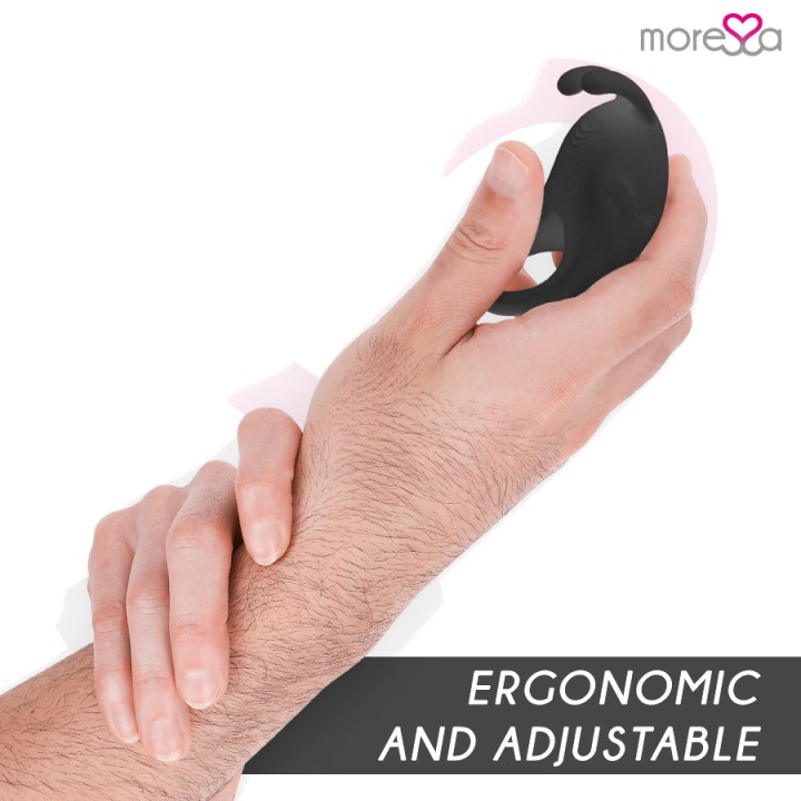 MORESSA Rechargeable silicone vibrating penis ring BRAD