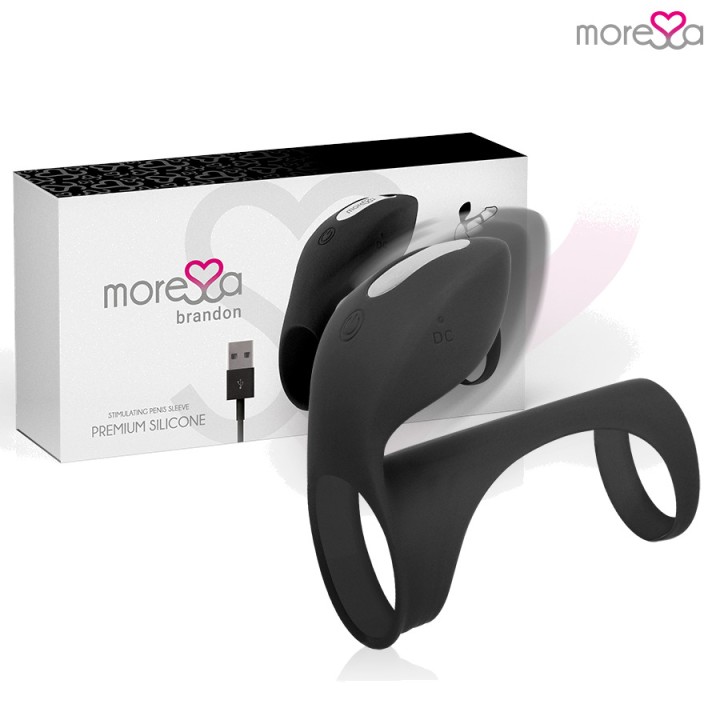 MORESSA Vibrating ring with penis thickening sleeve