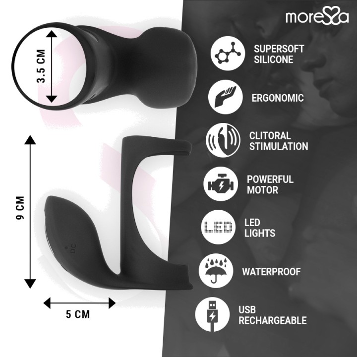 MORESSA Vibrating ring with penis thickening sleeve