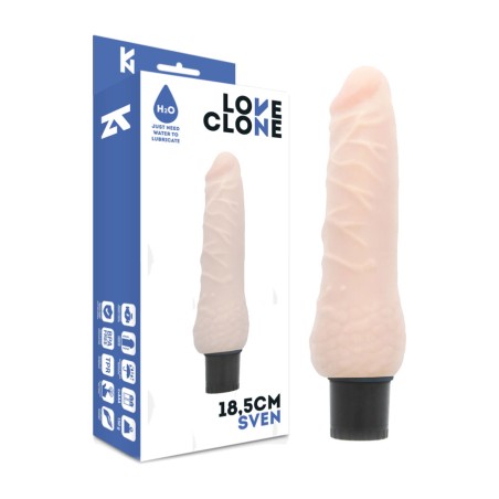 vibromasseur réaliste autolubrifiant sven 18,5cm ø3,3cm