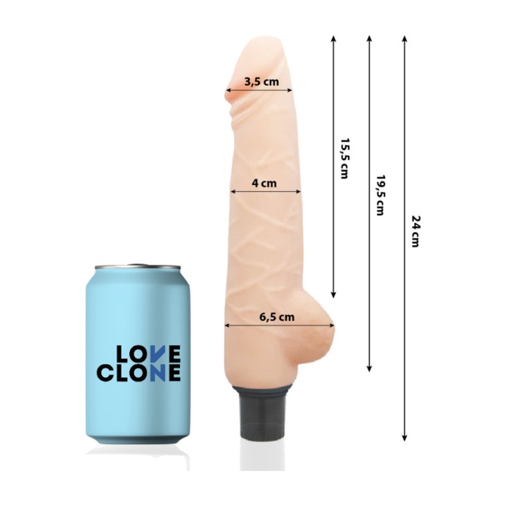 LOVECLONE Self-lubricating realistic vibrator HARALD-24CM