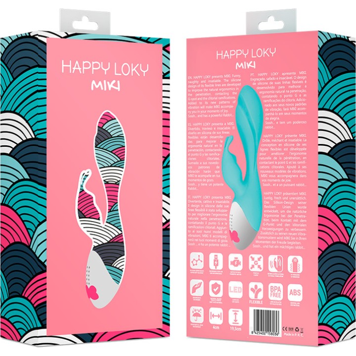 HAPPY LOKY Vibrátor so štětcom MIKI D-218511
