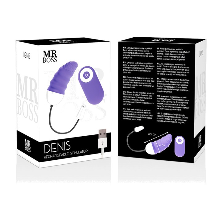 MR BOSS Vibratér s vzdialeným ovládacom DENIS D-218479
