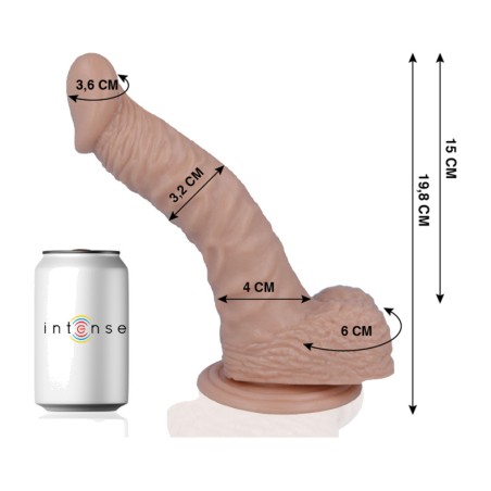 pene realístico modelo 18 19,8cm ø3,2cm