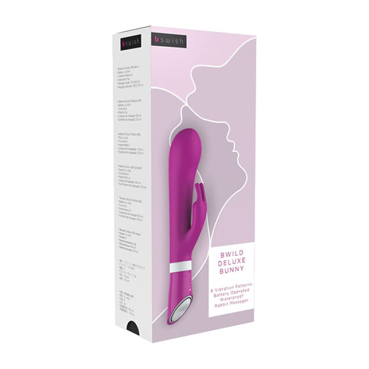 B SWISH Vibrátor so štětcom BWILD DELUXE BUNNY D-202544VAR