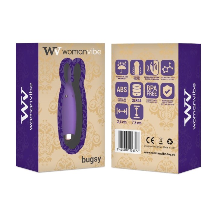 WOMANVIBE Estimulador rabbit de silicona BUGSY D-213875
