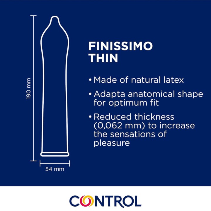 CONTROL Dünne Sensitiv-Kondome FINISSIMO-SENSO 144 UDS