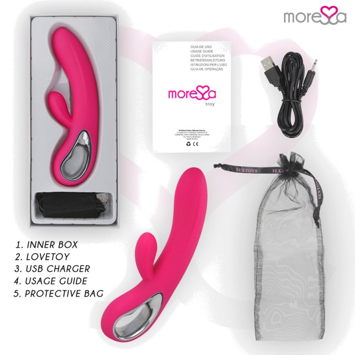 MORESSA Rechargeable G-spot and clitoral massager TROY
