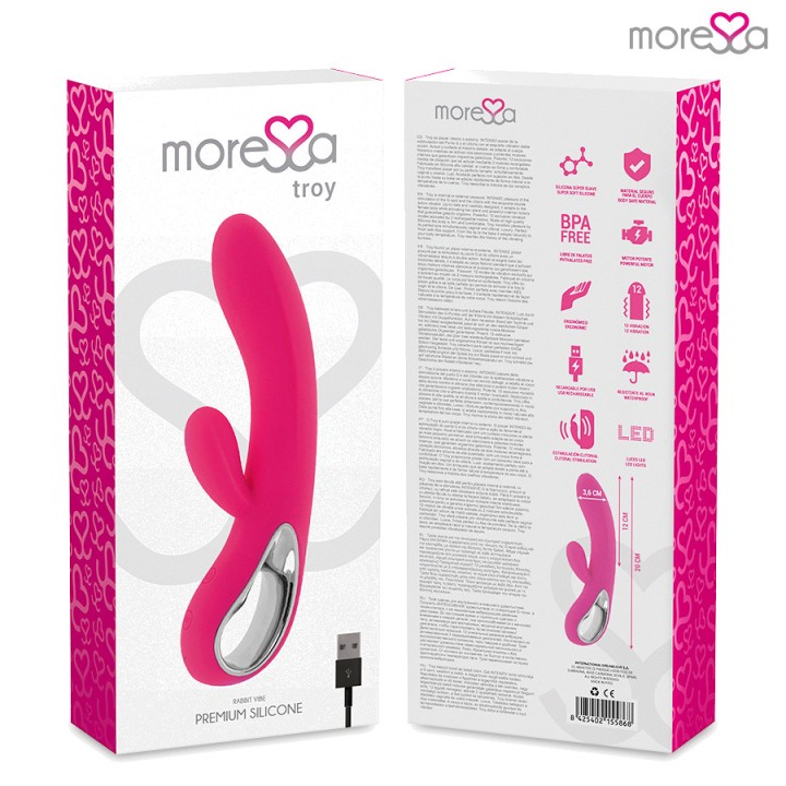 MORESSA Masajeador de punto G y clítoris recargable TROY