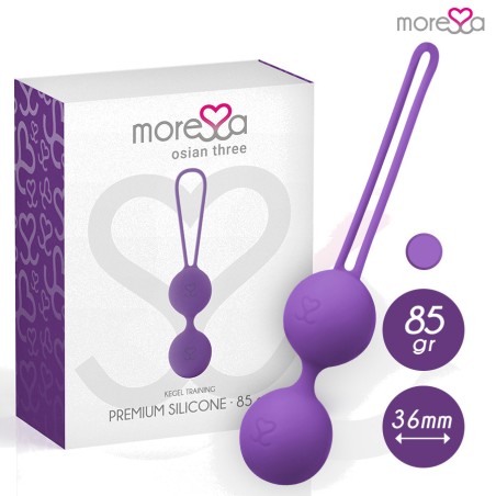 kegel-kugel aus silikon für den beckenboden osian three 85 gr