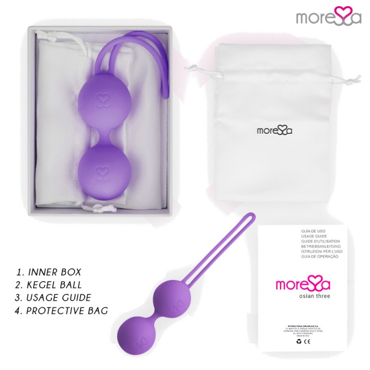 MORESSA Bola kegel de silicona para suelo pélvico OSIAN